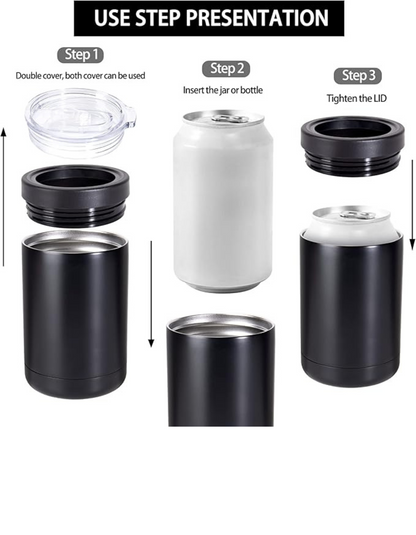 "Tracked and Hunted" 3-in-1 Vacuum Insulated Mug
